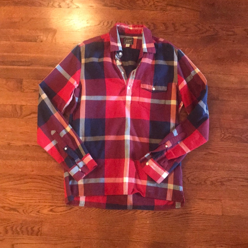 J Crew Pop-over Flannel Shirt